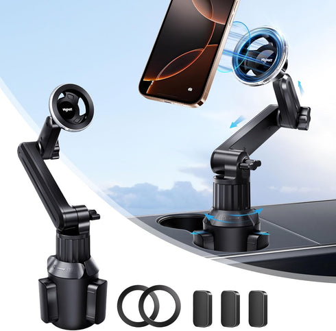 volport for MagSafe Cup Phone Holder: Magnetic Cupholder Car Mount for Tesla Truck