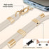 UKON Cell Phone Lanyard with Premium Metal Buckle, Crossbody and Wrist Strap with 2 X Phone Patch (Beige)