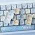 Hyekit PBT Keycaps - 145 Keys Baby Cat Keycaps, Dye-Sublimation Cute MOA Profile Custom Keycaps for Cherry MX
