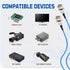 3G 3ft 75 RG179 (4-Pack) 3G-SDI 4K Superbat HDSDI SDI BNC Cable Ohm BNC Male Connector Coax Cable for Camera Monitor