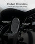 Mighty Mount 14/15/16/17, 360 MagSafe Dash Mount Phone Holder - Magnetic Car Holder for iPhone Smartphone MagSafe