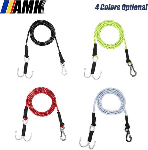4Pcs 28in 1/10 Winch SCX10 TRX6 TRX4 Gen7 Gen8 D90 TF5 AMK Scale Elastic RC Crawler Tow Ropes with Hook Kinetic Straps