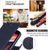 STARSHOP Blue PU Leather Wallet Phone Case Compatible with Motorola One 5G ACE, Shockproof Cover with Kickstand & Card