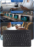 Sanpyl Keyboard - 10in Ultra Thin Bluetooth French AZERT Keyboard, Scissor Slim Waterproof for Tablet Phone Computer