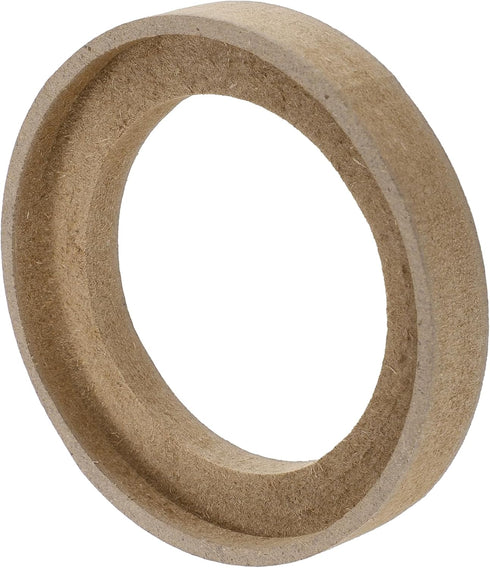 uxcell 4 Pcs Universal 3.5 Inch Speaker Subwoofer Mounting Spacer Rings in Solid Wood Beige