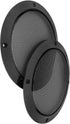 Unifizz 2pcs 7 Inch Metal Glossy Car Audio Speaker Cover Mesh Subwoofer Grill Protector, Black