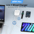 Multiple USB Charging Station, 60W Fast Charging USB C Block with 15W Wireless Charger, Multi Port Wall Plug