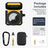 Valkit Compatible with Airpods Case | 2 in 1 Rugged Protective Shockproof Case for Air Pods 1/2 Gen 2021, Black/Yellow