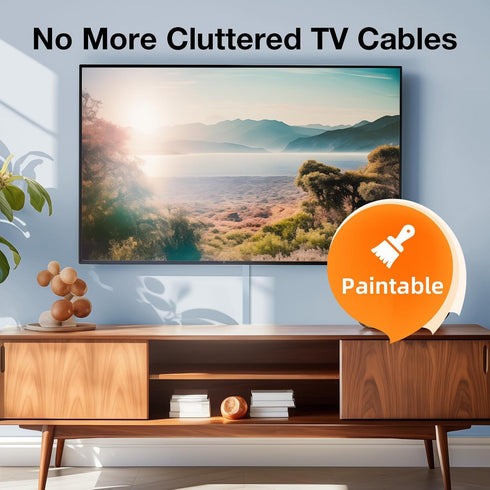 Delamu 157in 10 L15.7 W1.18 H0.6in, Cord Hider Wall, TV Cable Hider Cord Covers for Wires on Wall, Large Cable