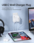 20W USB C Charger Block,USB Wall Charger Plug with 2 Outlet Ports,Multi USB C Charging Power Adapter for Home Travel Office School