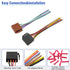 ISO Stereo Wiring Harness Kit with 16Pin Power Speaker Adapter, Car Radio Wire Harness Butt Connector
