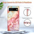 Btscase Gold Glitter Bling Marble Pattern Case for Google Pixel 6, Slim Fit Shockproof Cover for Women