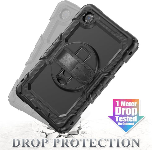 SEYMAC stock K9 (TB305FU) 8.7 inch 360 2025, Tablet Case for Lenovo Tab One / Drop-Proof Protection Cover with Rotate