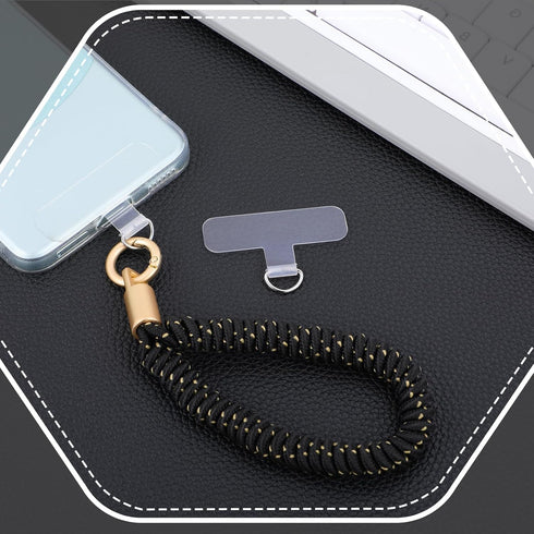 QfwdfcTrenz 2 Pcs Phone Tether Tab Without Adhesive, Cell Phone Tether Tabs Universal Phones Lanyard Tab Cellphone