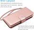 Tekcoo Wallet Case for Moto G Stylus 2020 - PU Leather ID Cash Credit Card Slots Holder, Rose Gold