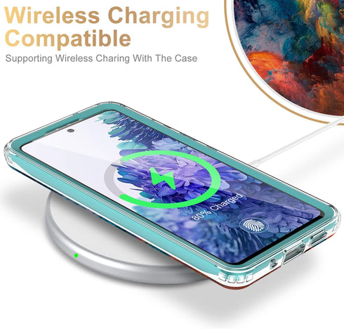 Esdot Compatible with Samsung Galaxy S20 FE Case, Built-in Screen Protector with Fashionable Designs for Women