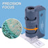 Pocket Microscope for Kids and Adults, 60x-120x Portable Handheld Microscope with 5 Slides for Science Lab