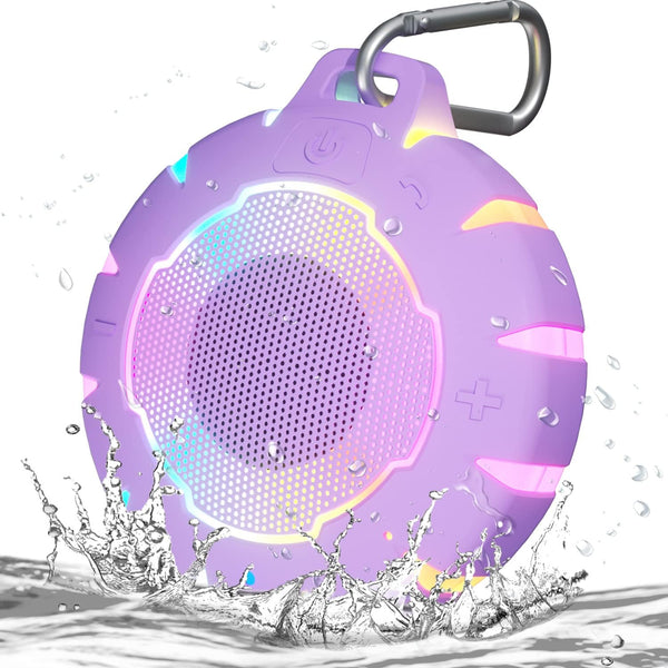 HEYSONG Waterproof Shower Speaker, Lightweight Portable with HD Sound, for Pool, Beach, Hiking