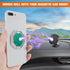 Cell Phone Ring Holder Finger Kickstand, 360° Rotation Metal Back Grip, Adjustable Phone Holder Compatible with Most