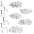 Juvale 500-Pack Round Cable Wire Clips for Wall Mounting, Extension Cord Holders, and Cable Management Staples in 5