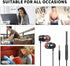 Wired Earbuds with Microphone in-Ear Headphones for Galaxy A14 A23 A13 A03s A12 A22 A32 5G A42 A52 A72 A11 A21 A51 A71