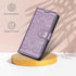 RFID Blocking Wallet Case for iPhone XR, Purple, 3 Card Holder Stand, Magnetic Protective Flip Cover