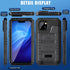 Mitywah Waterproof Case for iPhone 13, Heavy Duty Military Grade Phone Case with Built-in Screen Protector, Black