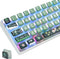 Green Pudding Keycaps PBT Translucent Keycap - 118 Key ASA Profile Keycaps 60 Percent Custom Keycap Set for Cherry