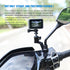Motorcycle Rearview Mirror Mount for GoPro, Aluminum Bracket Holder (360 Degree Rotation & 10mm Hole) Compatible with