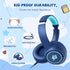 85/94dB 3.5mm Kids Headphones Wired for School, Volume Limit, Wired Over Ear Headphones for Kids Boys Girls
