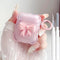 Cute AirPods 2/1 Generation Clear Case, Kawaii 3D Bow Design Soft TPU Protective Cover with Cleaner Kit & Keychain -