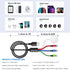 5FT/1.5M Multi Charging Cable for Apple Watch Charger Travel Nylon Braided USB C Micro USB Lightning Compatible with