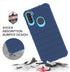 Samsung Galaxy A11 Phone Case, Cobalt Blue/Blue, Heavy Duty 3 Layer Shock Proof Protective Cover with HD Screen