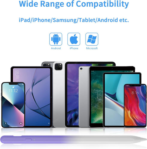 Stylus Pens for Touch Screens, Universal Fine Point iPad Pencil with Magnetic Adsorption for iPhone/iPad/Samsung/Android