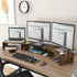 1~2~3 3 WESTREE Triple Dual Monitor Stand Riser, Extra Long Monitor Stand for Monitors, Monitor Stand with Length