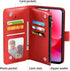 Asuwish Wallet Cover Phone Case for Motorola Moto G Power 2022/MotoG Play 2023/G Pure 2021 with Tempered Glass Screen