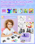 Instant Print Camera for Kids, Christmas Birthday Gifts, Dual Camera 1080P Digital Toys for Ages 4-10 with 32GB Card