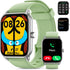Smart Watches for Men/Women, 1.8'' Alexa Built-in Fitness Tracker Watch with Bluetooth Calls, IP68 Waterproof, 110