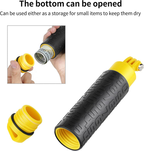 SOONSUN Floating Hand Grip for GoPro Hero 13 12 11 10 9 8 7 6 5 4 3, Session, Fusion, Max, Osmo Action 3 4, SJCAM