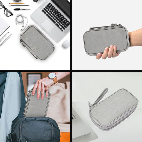 Electronic Organizer Bag, Waterproof Portable Travel Accessories Cable Storage Case for Charging Cables, Cell Phone