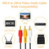 FdcLixuvol 10FT 3 3 RCA Audio Video Composite Cable, AV Cable Red/White/Yellow Male to Male for TV, DVD, VCR
