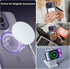 Magnetic Case for iPhone 14 Pro with KickStand, Camera Guard, Military Grade Drop Tested, Translucent Matte Purple