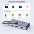 Closs 6-in-1 16 (1Gbps 4K 100W 3 USB C to Ethernet Adapter, USB to HDMI Dock for iPhone Pro/Pro Max, Chromebook, Dell