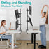 MOUNT PRO Vertical Dual Monitor Stand, Stacked Monitor Mount for 2 Monitors Up to 32 inches, Adjustable Desk Mount