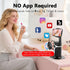 WUOAUM 360 1100mAh Auto Face Tracking Tripod, Rotating Phone Stand with AI Gesture Control & Bluetooth Remote, No App