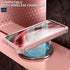 Dexnor Case for Samsung Galaxy S21, Built-in Screen Protector and Kickstand, Heavy Duty Shockproof Cover, Rose Gold