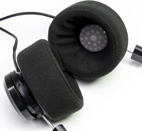 Bowl Shape Over Ear Pads for Grado Headphones SR60 SR80 SR125 SR225 SR325 PS500 PS1000, Warmer Sound Boosted Lows Velour