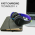 Headsets PowerLocus Wireless Bluetooth Over-Ear Stereo Foldable Headphones, Wired Rechargeable with Built-in Microphone
