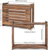 14.9 9.8 5.4 Wooden Router Shelf Wall Mount WiFi Router Storage Box Modem Cable Router Cover Organized Power Strip