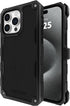 Pelican Shield Brushed Aluminum iPhone 15 Pro Case 6.1", Compatible with MagSafe, 21ft Military Grade Protection, Black